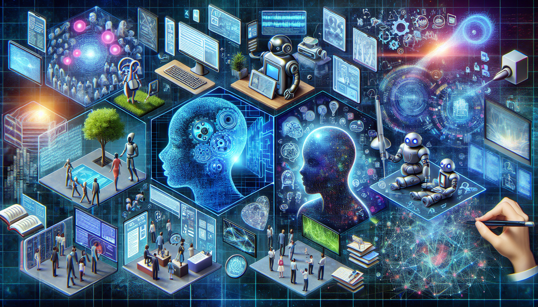 Illustration of applications of large language models